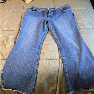 New York & Company Blue Flare Jeans